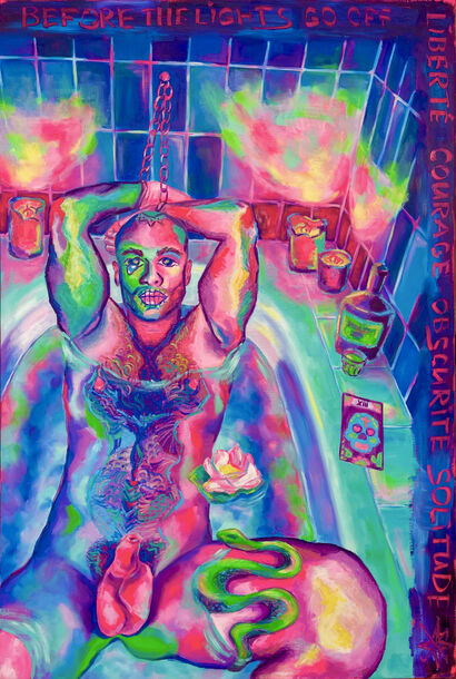 Before The Lights Go Off - a Paint Artowrk by Alex Kyah